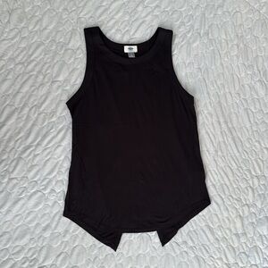 Old Navy Black Sleeveless Tank Top with Split Back